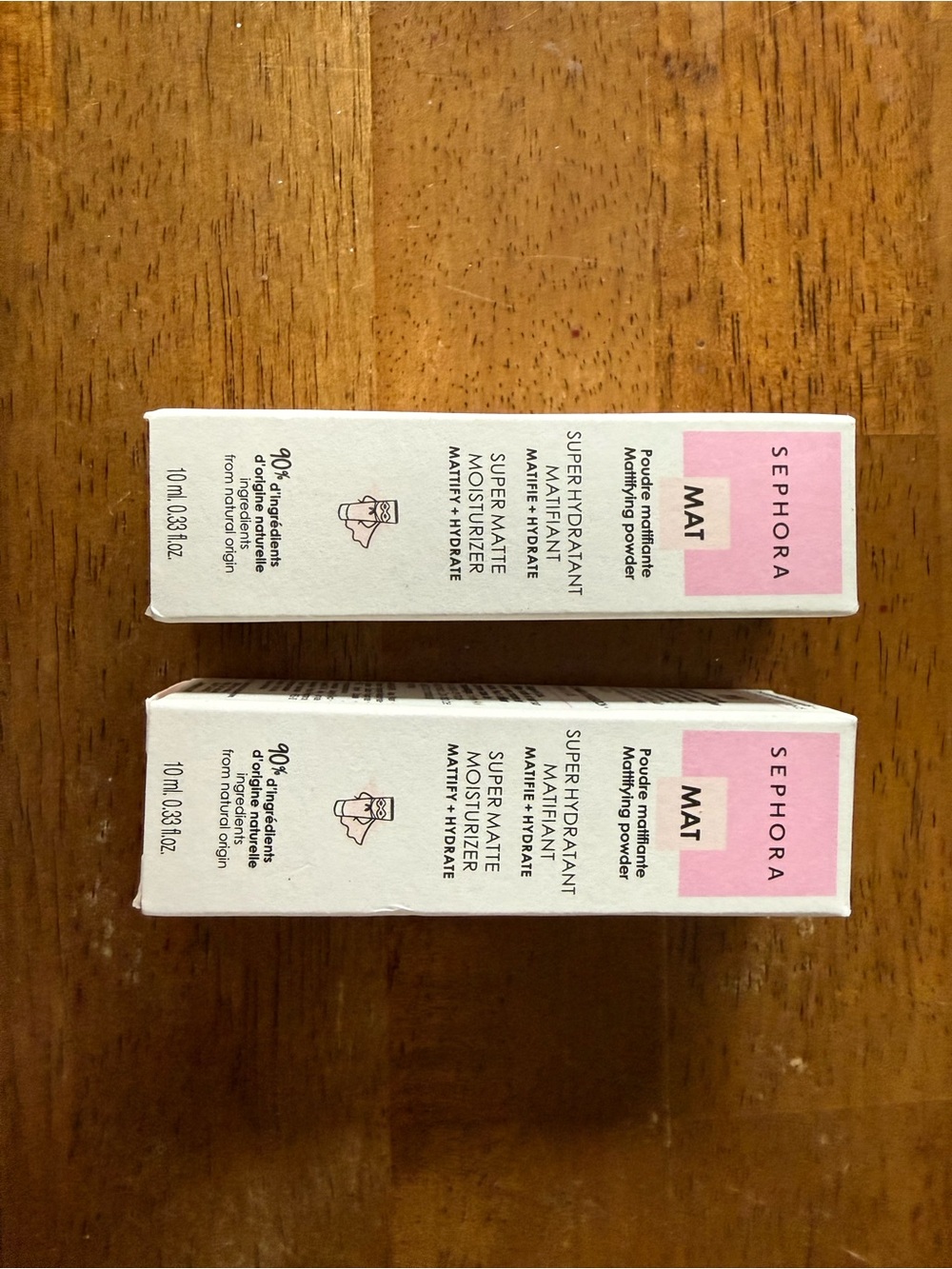 2 Sephora Super Matte Moisturizer MAT .33 fl oz Travel Size